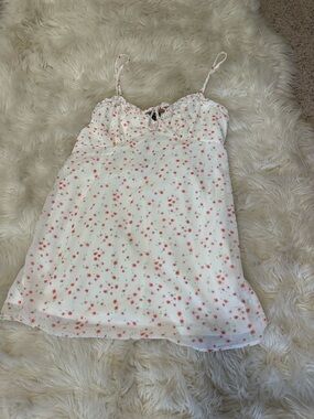 wild fable White Slip Dress with Pink Floral Print